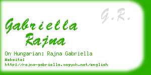 gabriella rajna business card